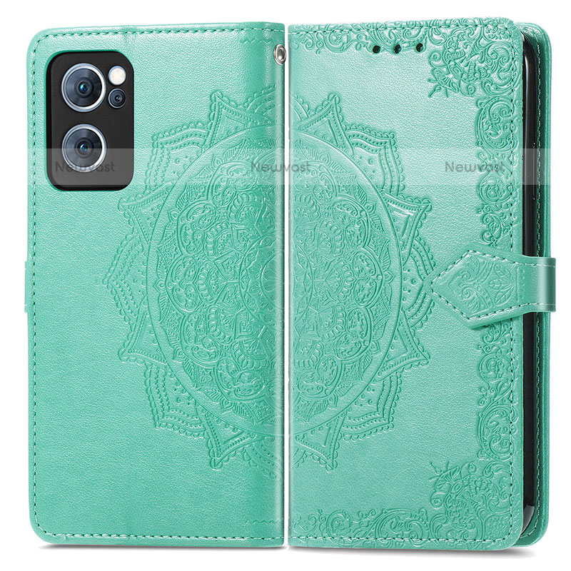 Leather Case Stands Fashionable Pattern Flip Cover Holder for Oppo F21 Pro 4G