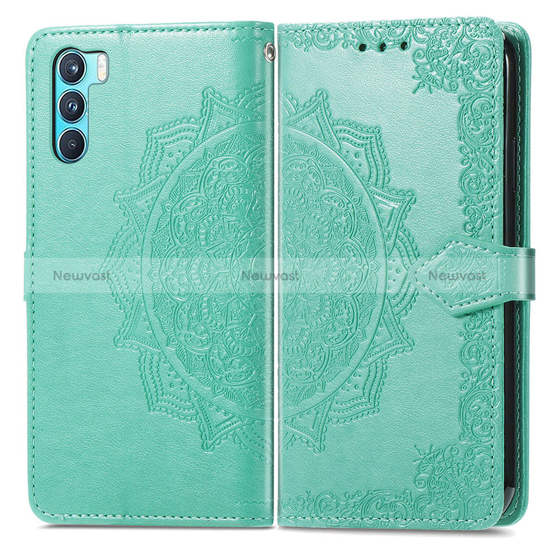 Leather Case Stands Fashionable Pattern Flip Cover Holder for Oppo K9 Pro 5G