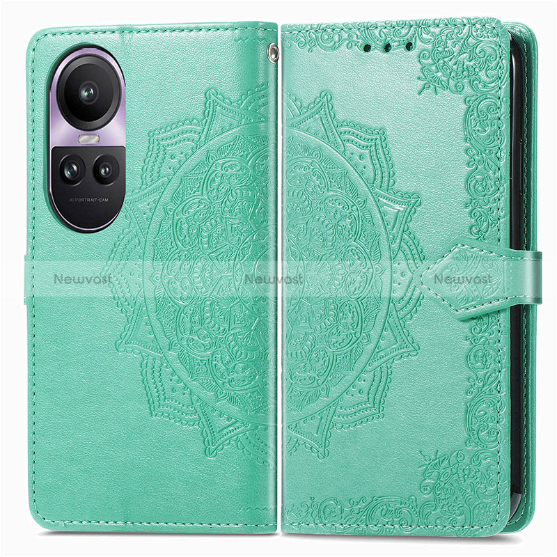 Leather Case Stands Fashionable Pattern Flip Cover Holder for Oppo Reno10 5G