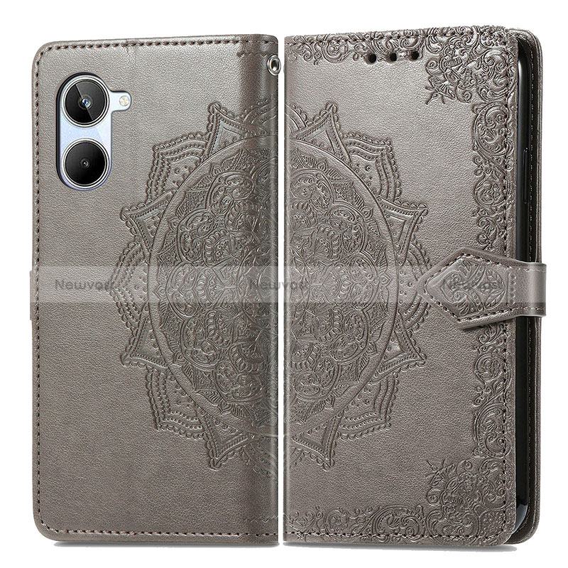 Leather Case Stands Fashionable Pattern Flip Cover Holder for Realme 10 Pro 5G