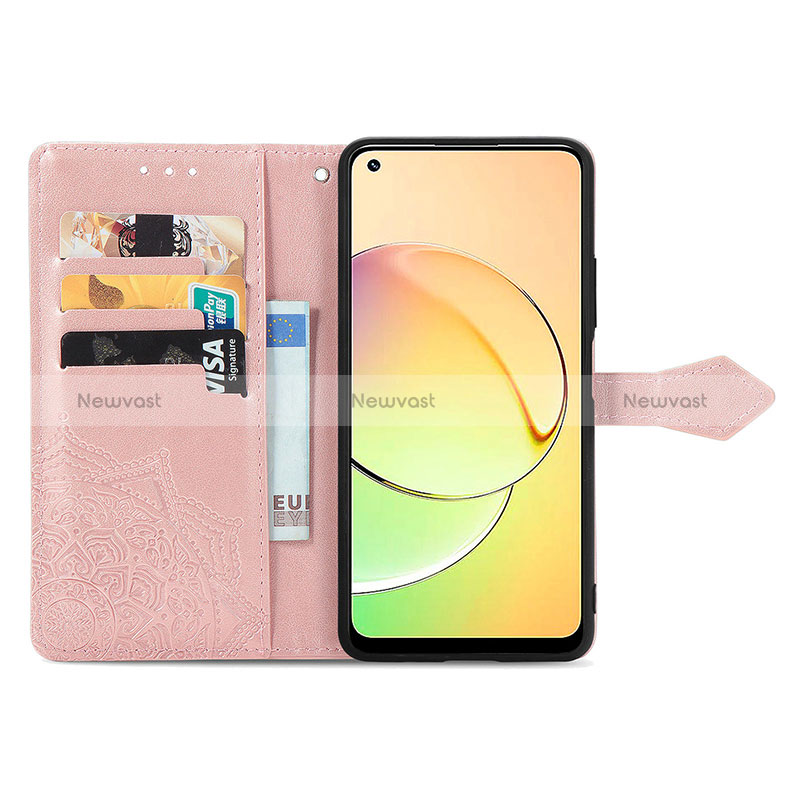 Leather Case Stands Fashionable Pattern Flip Cover Holder for Realme 10 Pro 5G