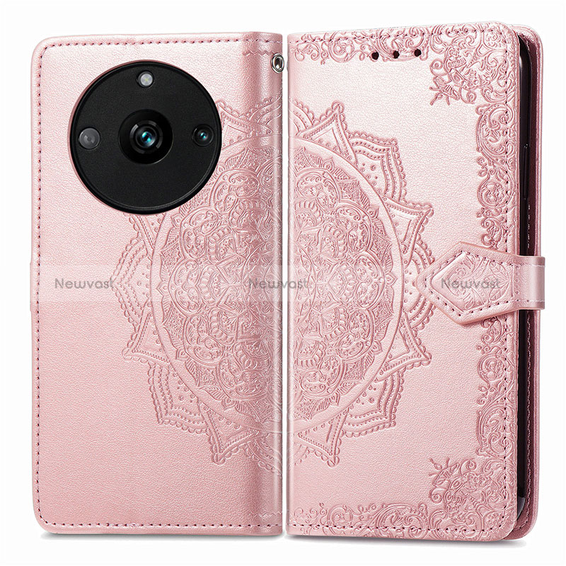 Leather Case Stands Fashionable Pattern Flip Cover Holder for Realme 11 Pro 5G