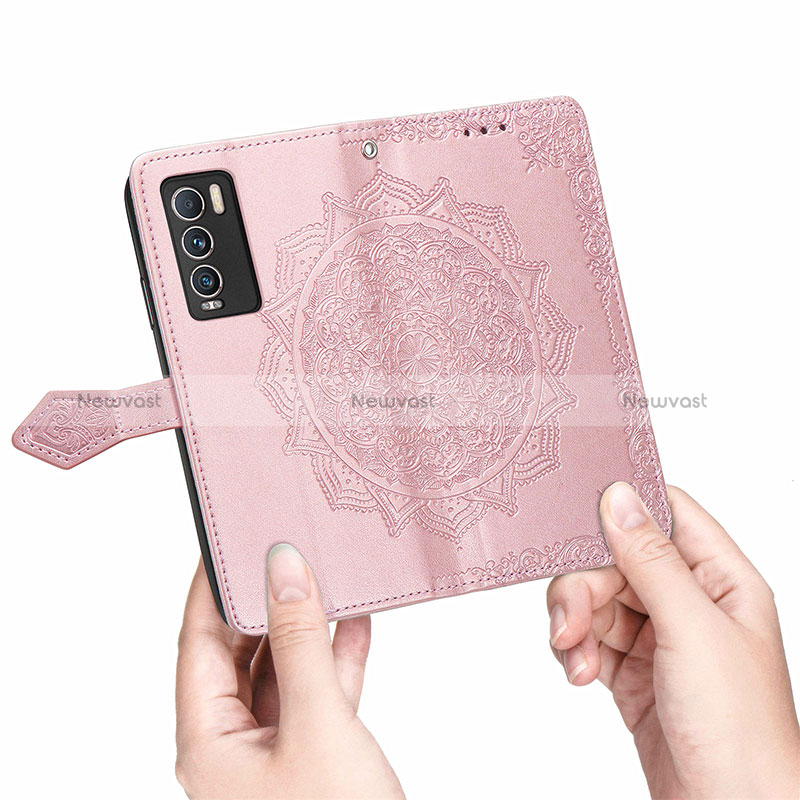 Leather Case Stands Fashionable Pattern Flip Cover Holder for Realme GT Master Explorer 5G