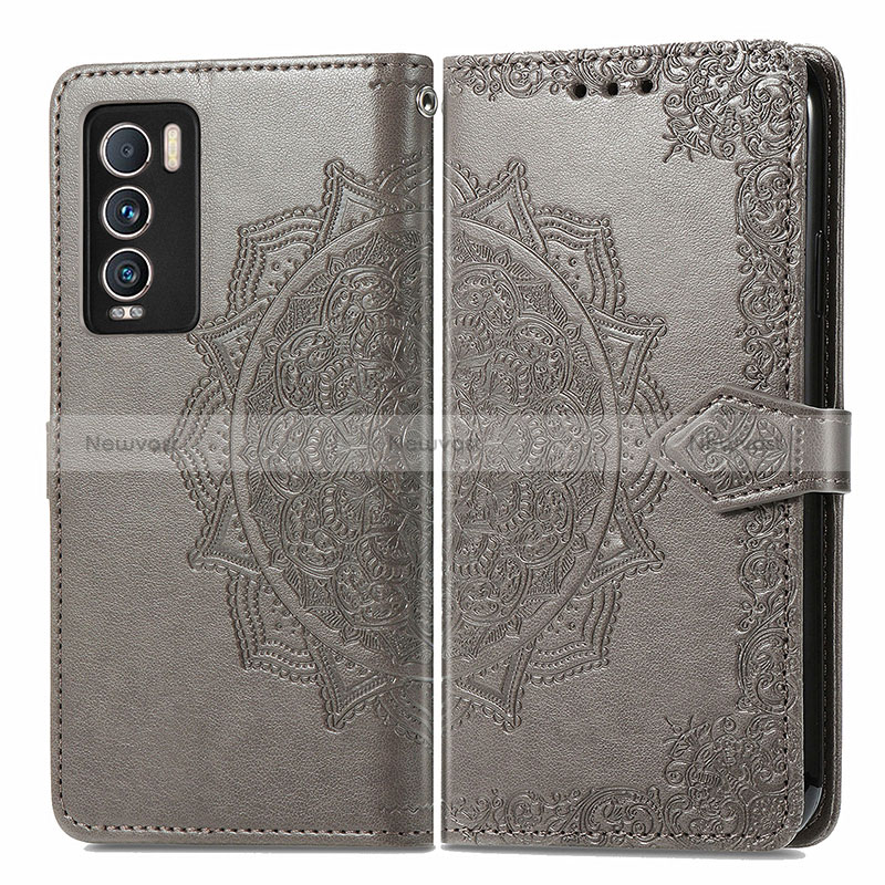 Leather Case Stands Fashionable Pattern Flip Cover Holder for Realme GT Master Explorer 5G