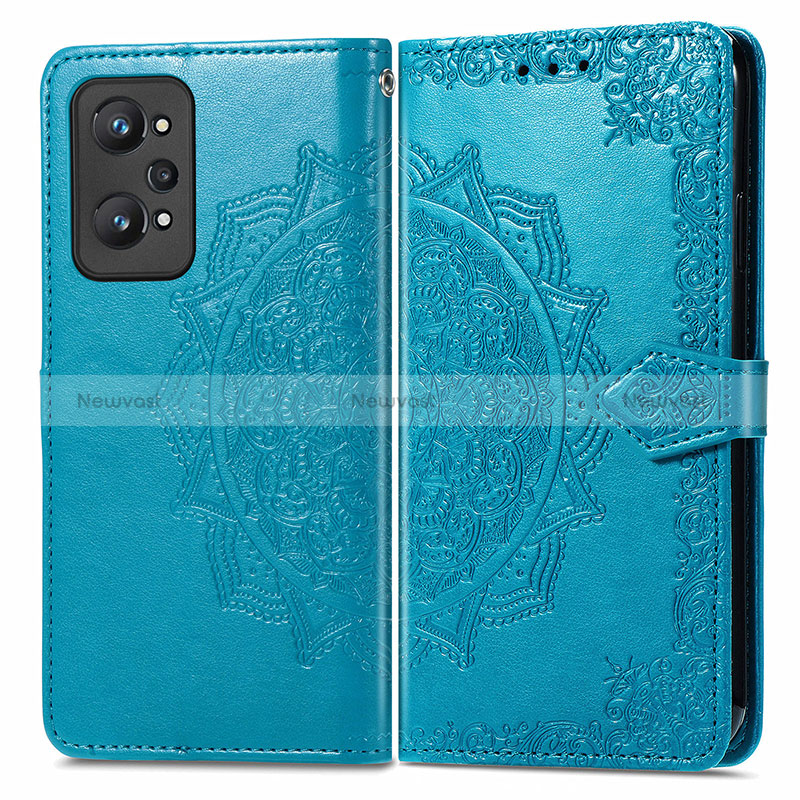 Leather Case Stands Fashionable Pattern Flip Cover Holder for Realme GT Neo2 5G