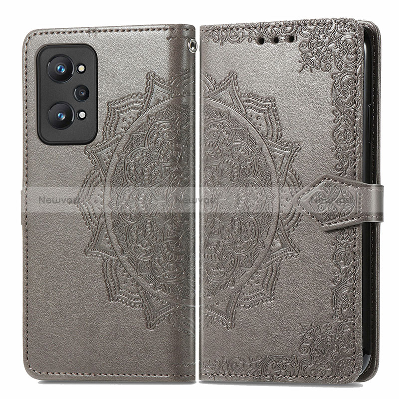 Leather Case Stands Fashionable Pattern Flip Cover Holder for Realme GT Neo2 5G