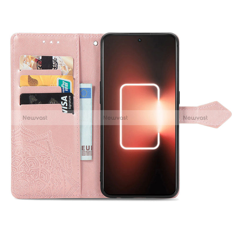 Leather Case Stands Fashionable Pattern Flip Cover Holder for Realme GT5 5G