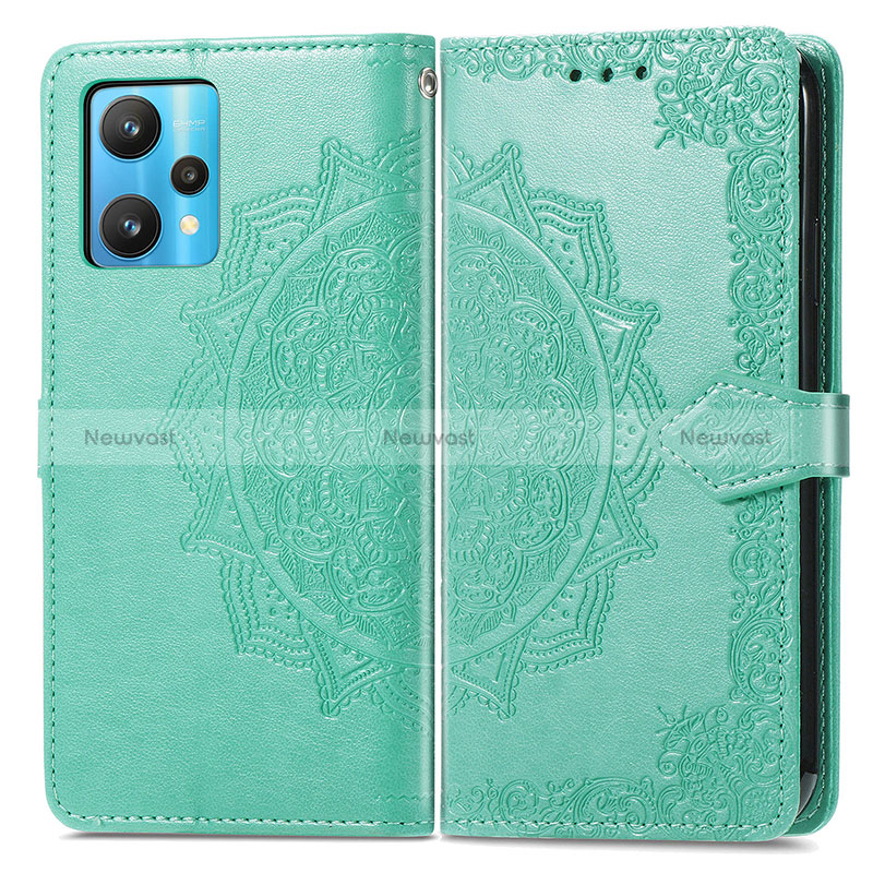 Leather Case Stands Fashionable Pattern Flip Cover Holder for Realme Q5 5G