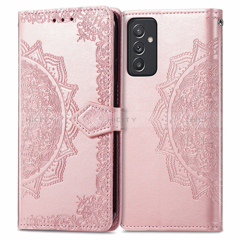 Leather Case Stands Fashionable Pattern Flip Cover Holder for Samsung Galaxy A05s