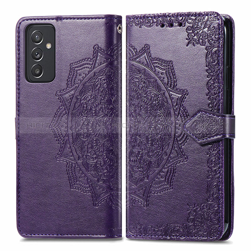 Leather Case Stands Fashionable Pattern Flip Cover Holder for Samsung Galaxy A05s