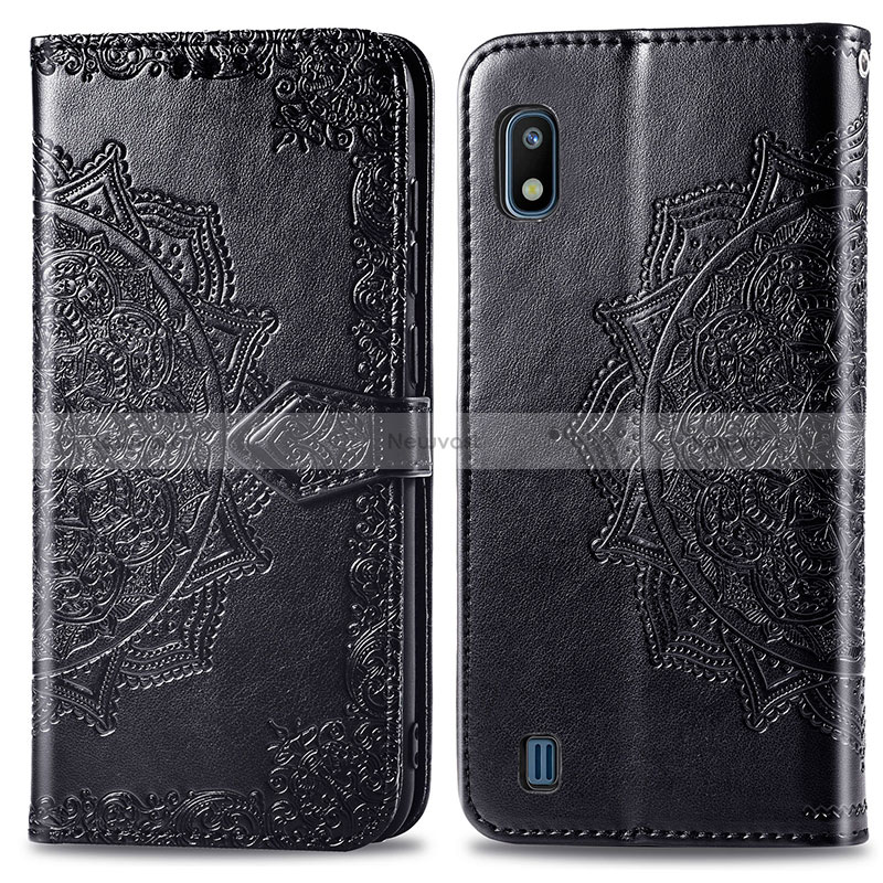 Leather Case Stands Fashionable Pattern Flip Cover Holder for Samsung Galaxy A10