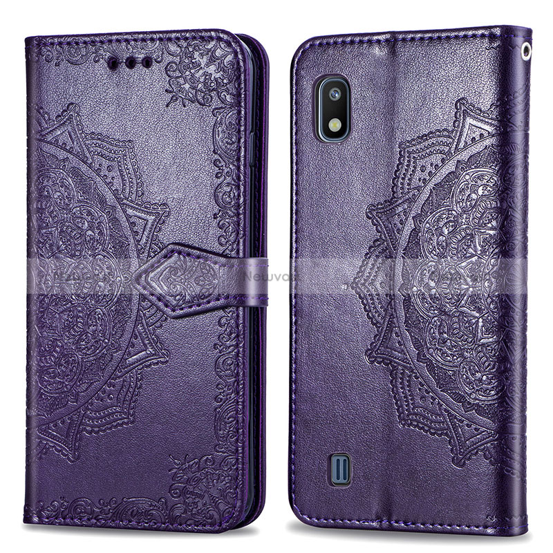 Leather Case Stands Fashionable Pattern Flip Cover Holder for Samsung Galaxy A10