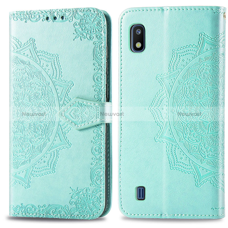 Leather Case Stands Fashionable Pattern Flip Cover Holder for Samsung Galaxy A10