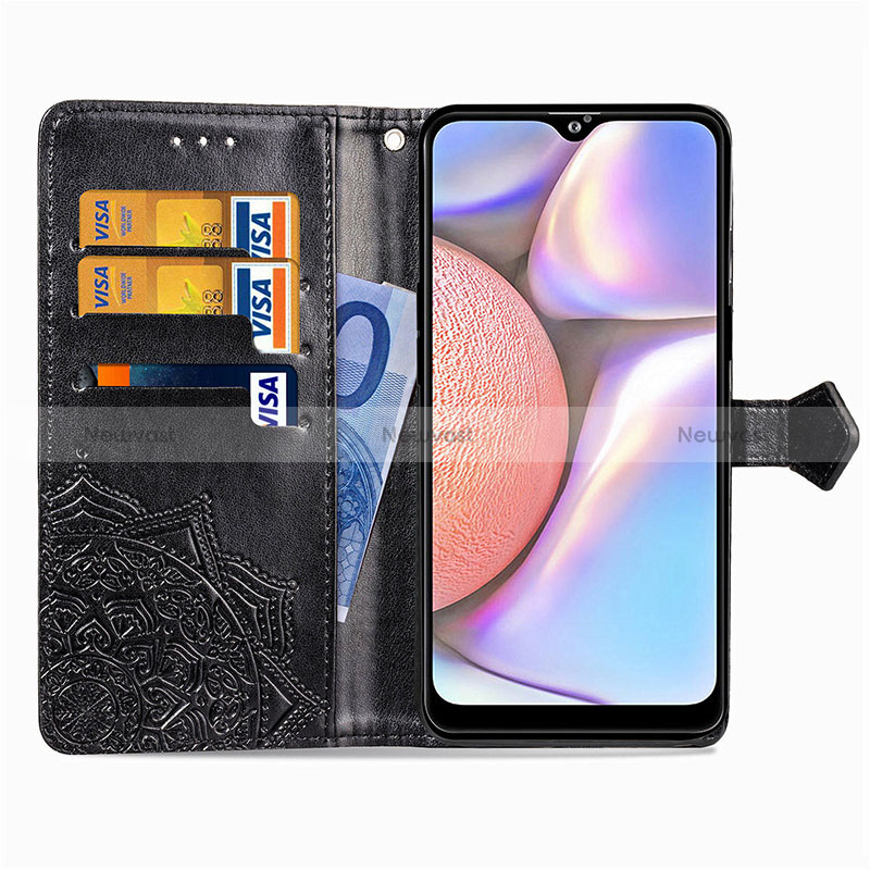 Leather Case Stands Fashionable Pattern Flip Cover Holder for Samsung Galaxy A10s