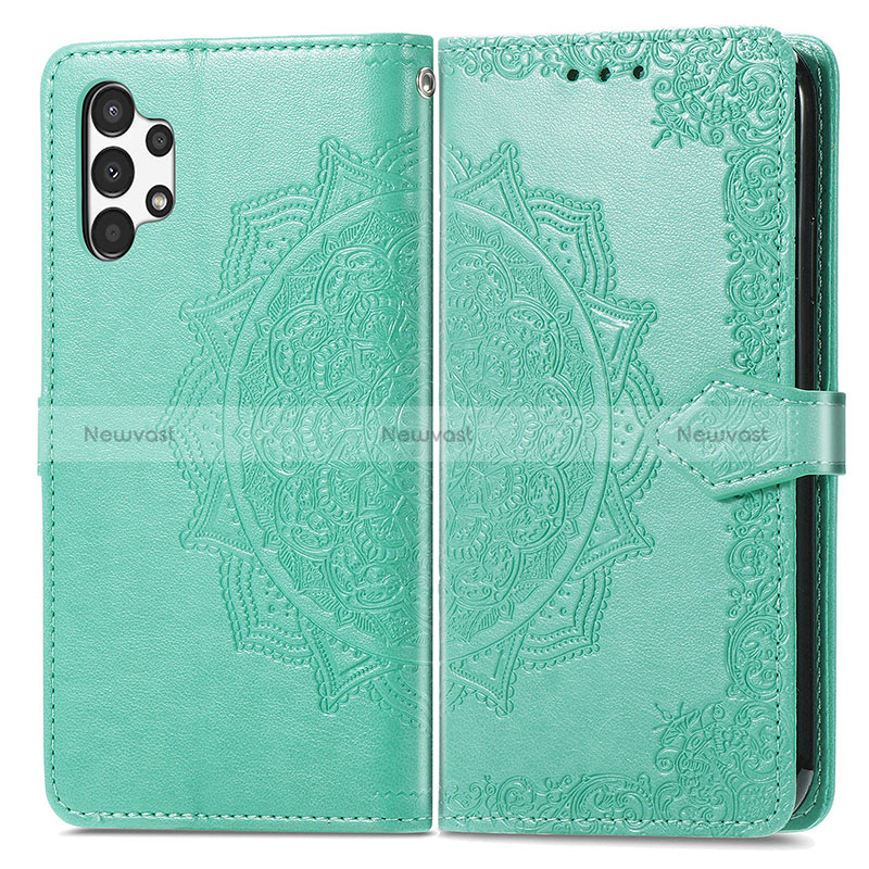 Leather Case Stands Fashionable Pattern Flip Cover Holder for Samsung Galaxy A13 4G