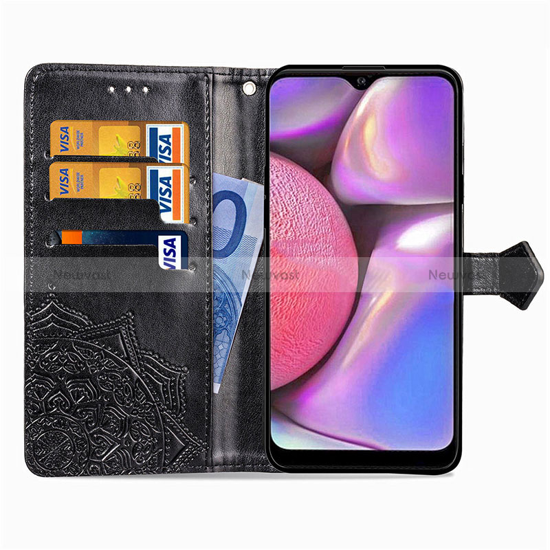 Leather Case Stands Fashionable Pattern Flip Cover Holder for Samsung Galaxy A20s