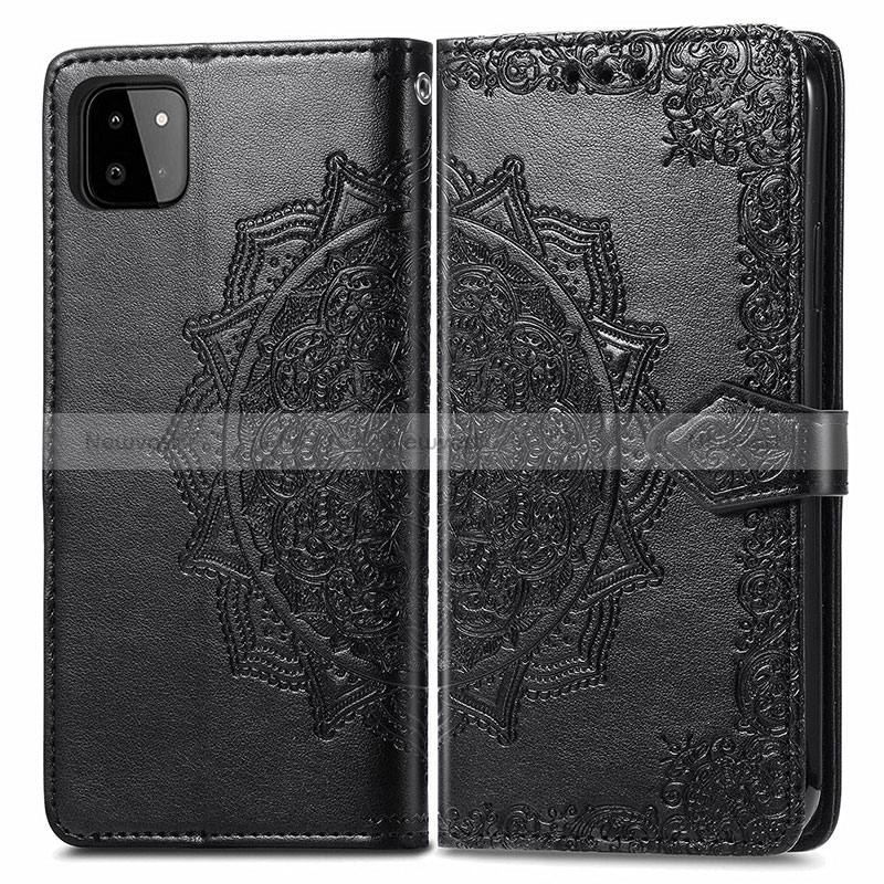 Leather Case Stands Fashionable Pattern Flip Cover Holder for Samsung Galaxy A22 5G
