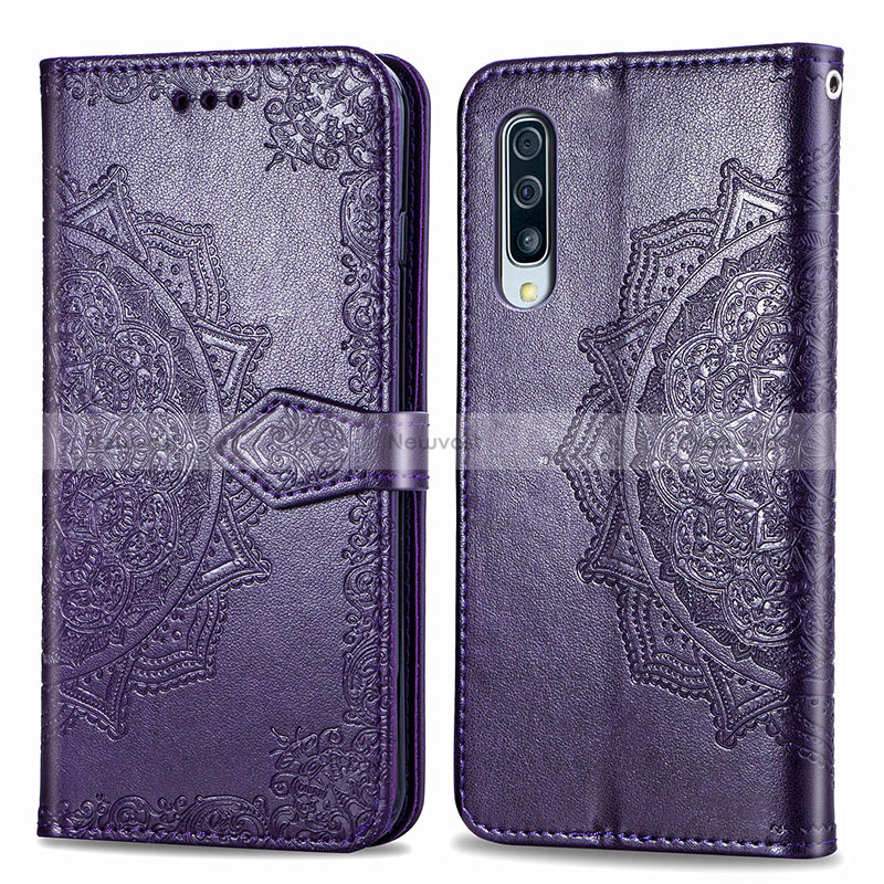 Leather Case Stands Fashionable Pattern Flip Cover Holder for Samsung Galaxy A30S