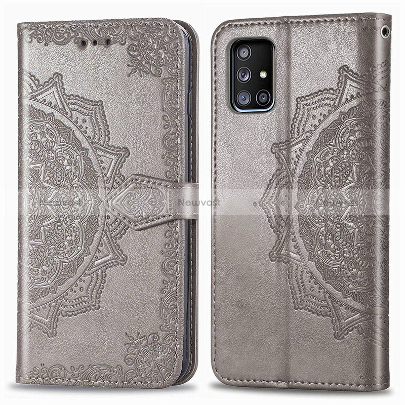 Leather Case Stands Fashionable Pattern Flip Cover Holder for Samsung Galaxy A71 5G