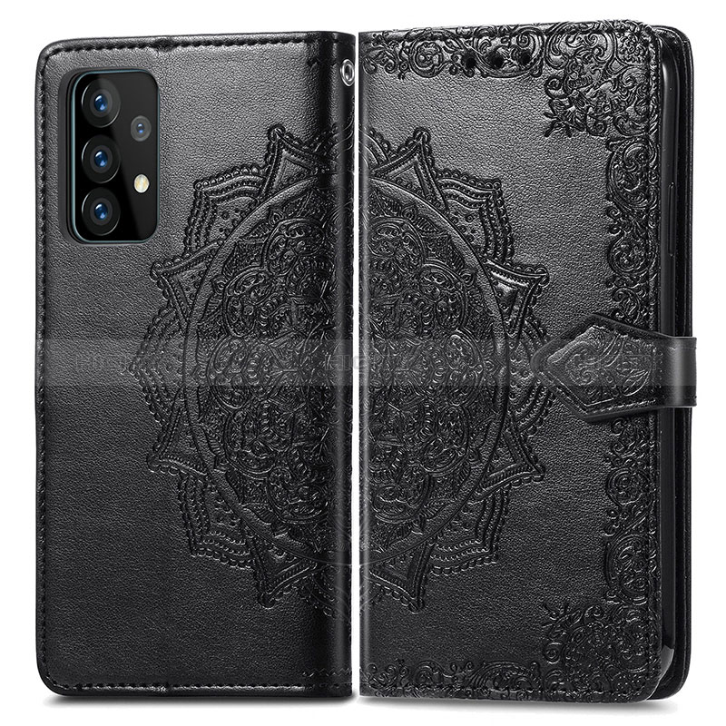 Leather Case Stands Fashionable Pattern Flip Cover Holder for Samsung Galaxy A72 5G