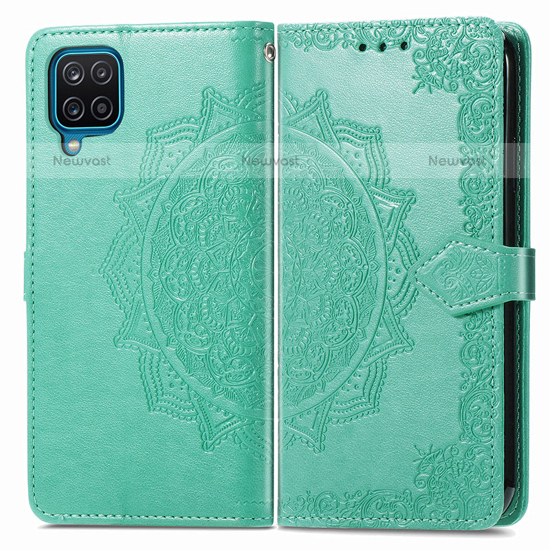 Leather Case Stands Fashionable Pattern Flip Cover Holder for Samsung Galaxy F12