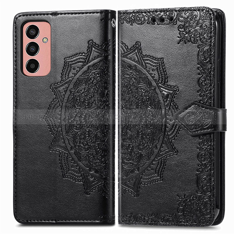 Leather Case Stands Fashionable Pattern Flip Cover Holder for Samsung Galaxy F13 4G