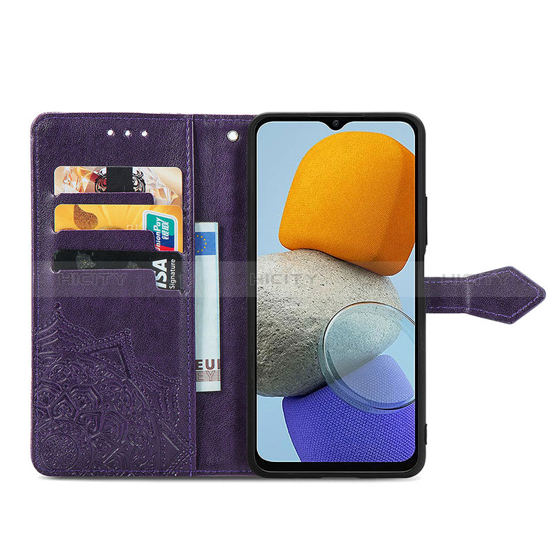 Leather Case Stands Fashionable Pattern Flip Cover Holder for Samsung Galaxy F23 5G