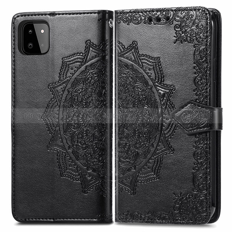 Leather Case Stands Fashionable Pattern Flip Cover Holder for Samsung Galaxy F42 5G