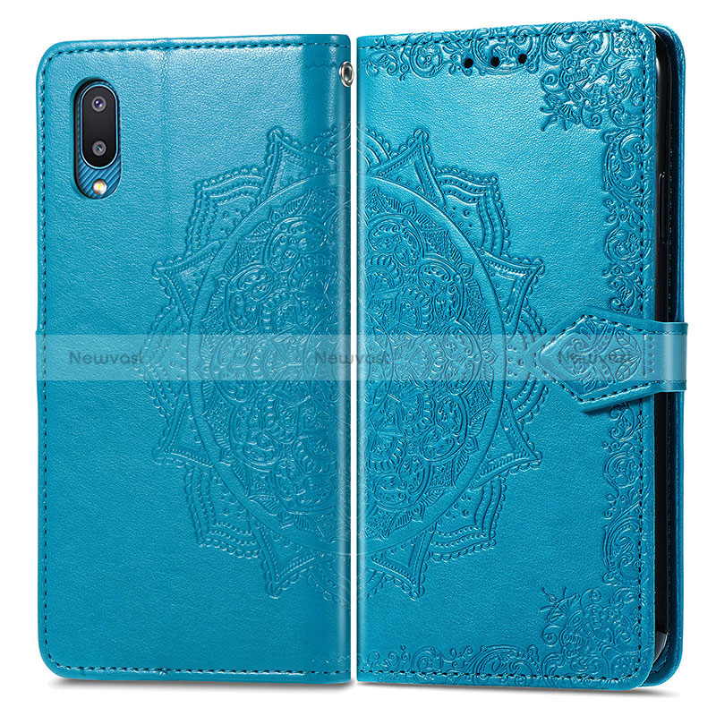 Leather Case Stands Fashionable Pattern Flip Cover Holder for Samsung Galaxy M02