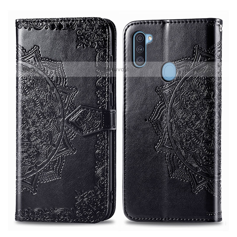 Leather Case Stands Fashionable Pattern Flip Cover Holder for Samsung Galaxy M11