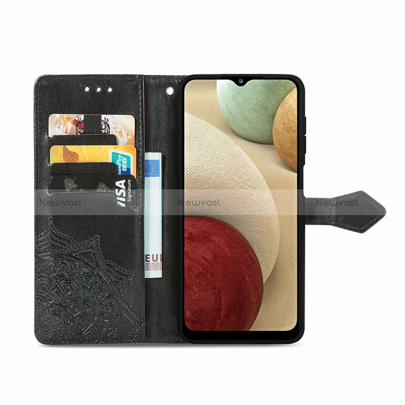 Leather Case Stands Fashionable Pattern Flip Cover Holder for Samsung Galaxy M12