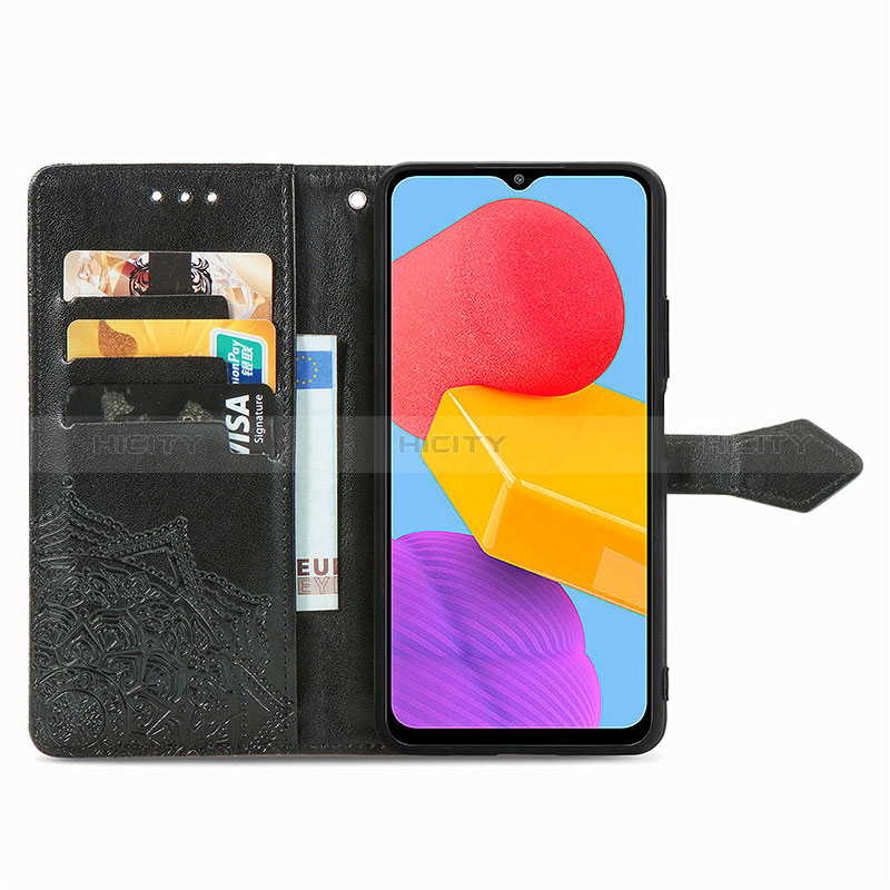 Leather Case Stands Fashionable Pattern Flip Cover Holder for Samsung Galaxy M13 4G