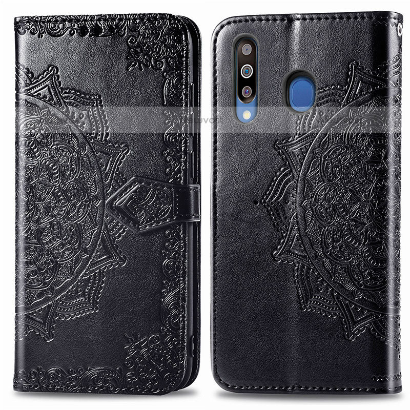 Leather Case Stands Fashionable Pattern Flip Cover Holder for Samsung Galaxy M30