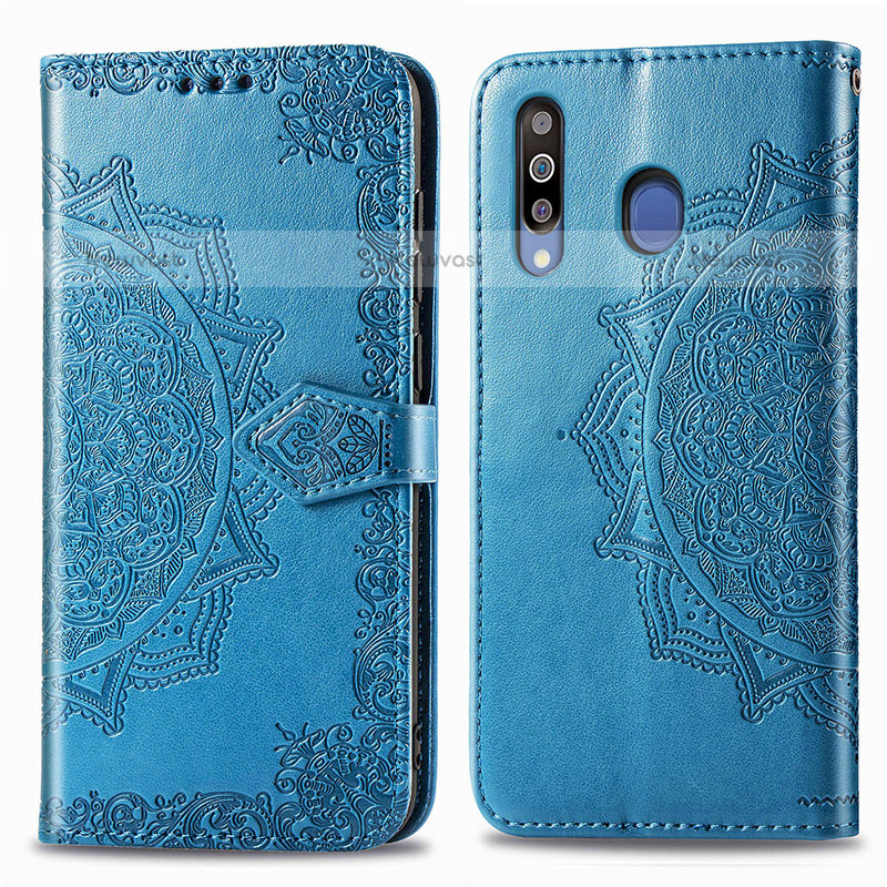 Leather Case Stands Fashionable Pattern Flip Cover Holder for Samsung Galaxy M30