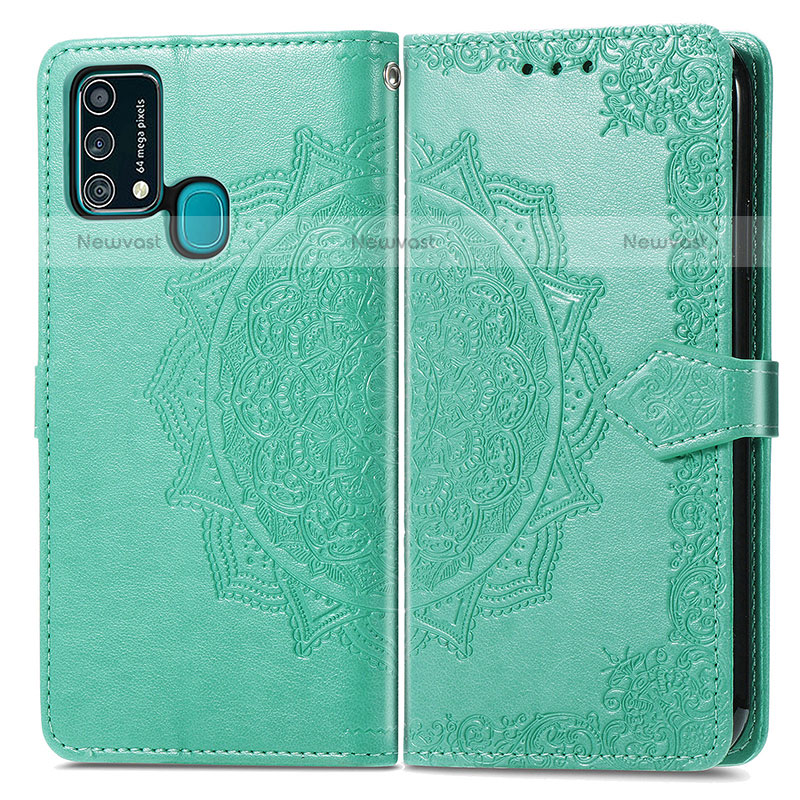 Leather Case Stands Fashionable Pattern Flip Cover Holder for Samsung Galaxy M31