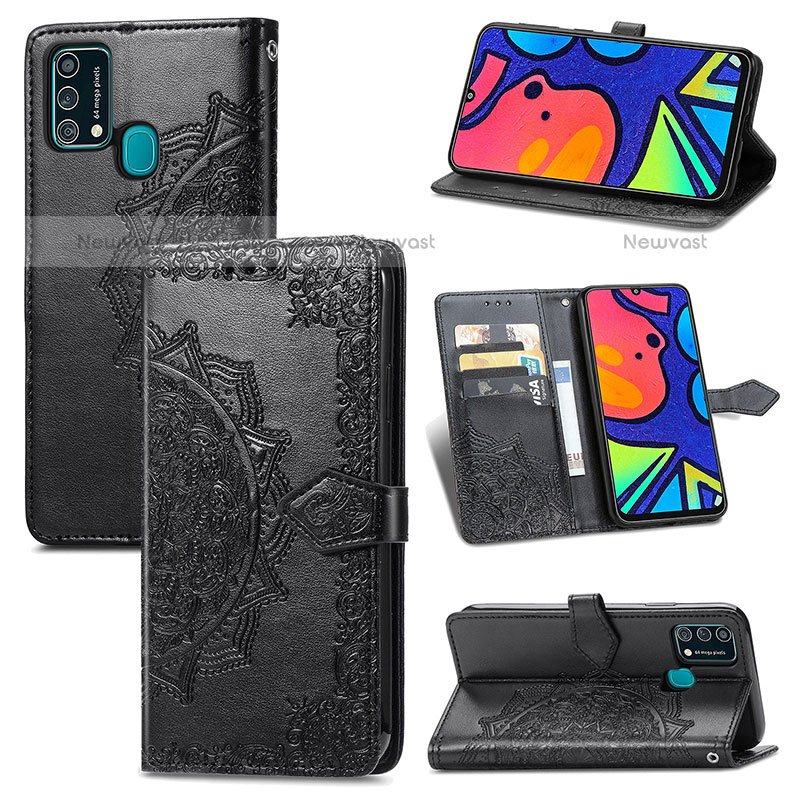 Leather Case Stands Fashionable Pattern Flip Cover Holder for Samsung Galaxy M31