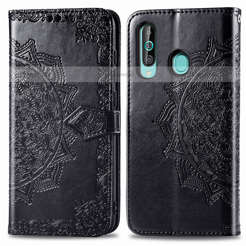 Leather Case Stands Fashionable Pattern Flip Cover Holder for Samsung Galaxy M40