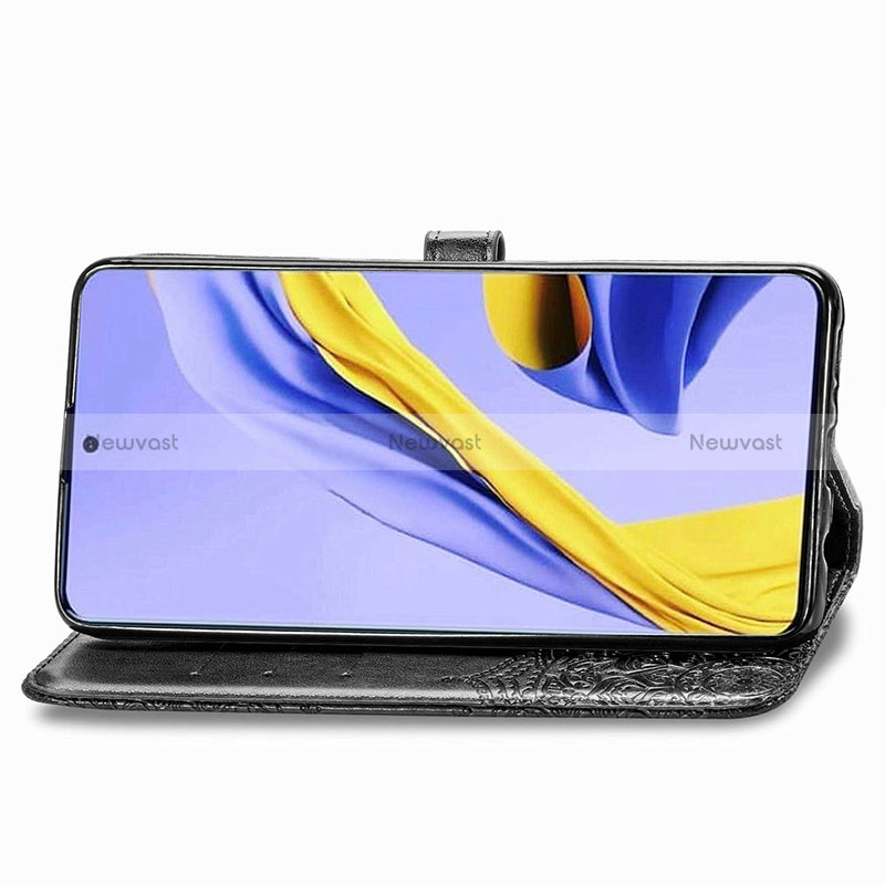 Leather Case Stands Fashionable Pattern Flip Cover Holder for Samsung Galaxy M40S