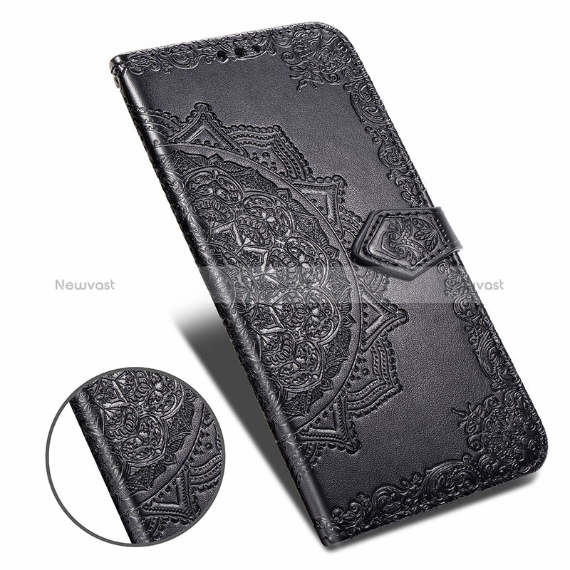 Leather Case Stands Fashionable Pattern Flip Cover Holder for Samsung Galaxy M60s