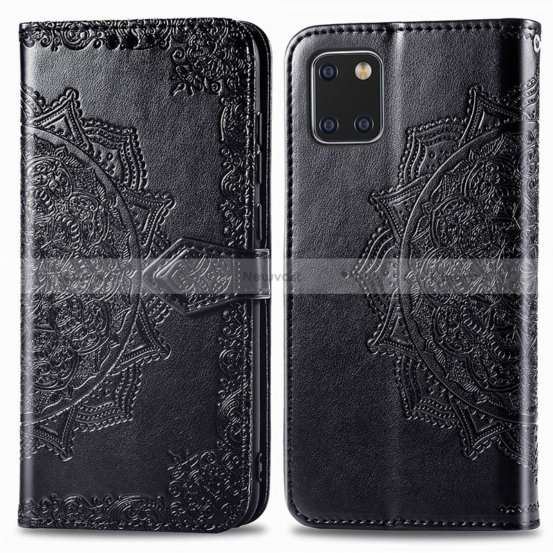 Leather Case Stands Fashionable Pattern Flip Cover Holder for Samsung Galaxy M60s