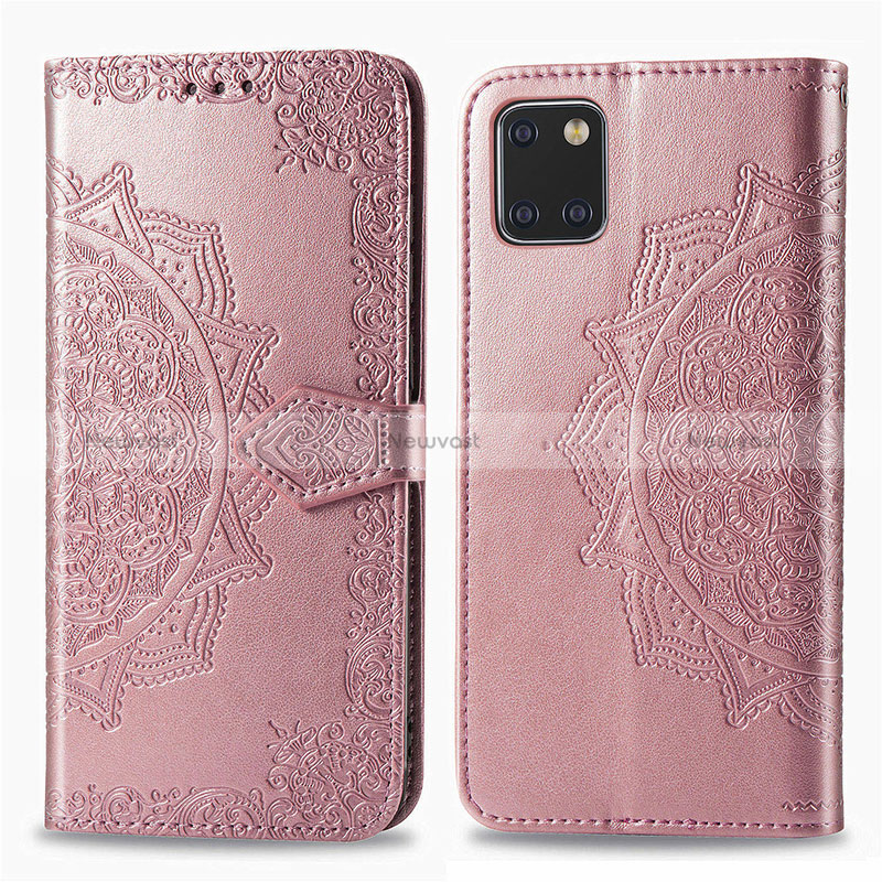 Leather Case Stands Fashionable Pattern Flip Cover Holder for Samsung Galaxy M60s