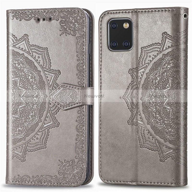 Leather Case Stands Fashionable Pattern Flip Cover Holder for Samsung Galaxy M60s