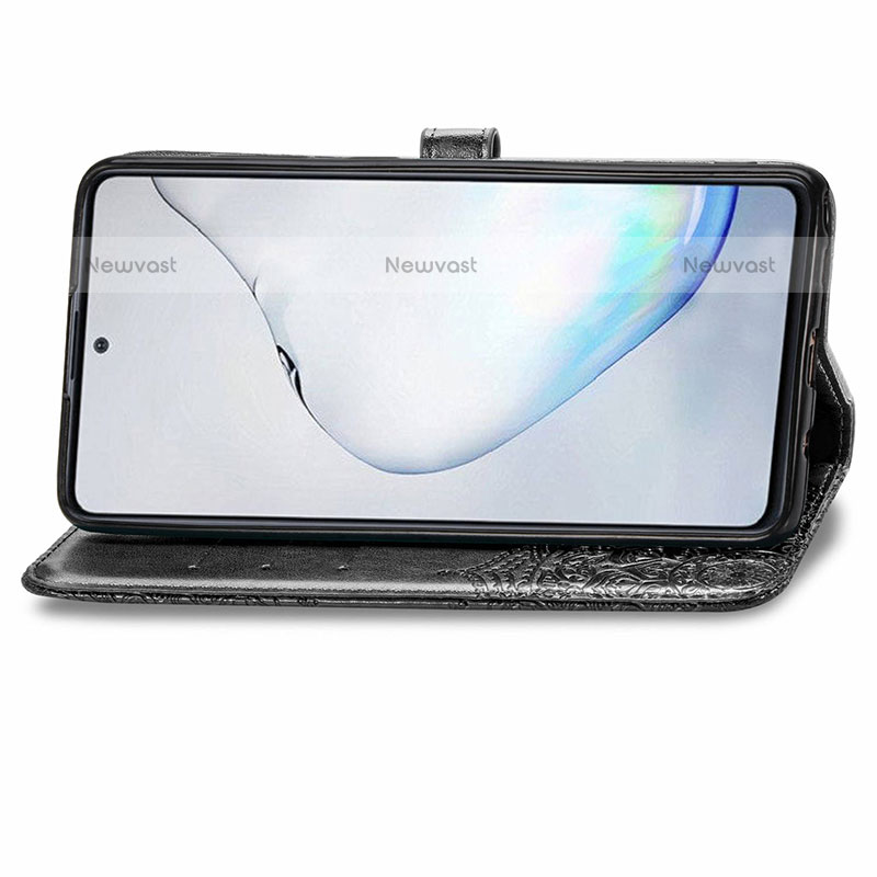 Leather Case Stands Fashionable Pattern Flip Cover Holder for Samsung Galaxy Note 10 Lite