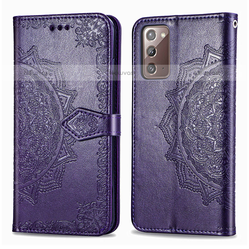 Leather Case Stands Fashionable Pattern Flip Cover Holder for Samsung Galaxy Note 20 5G