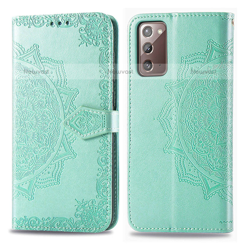 Leather Case Stands Fashionable Pattern Flip Cover Holder for Samsung Galaxy Note 20 5G