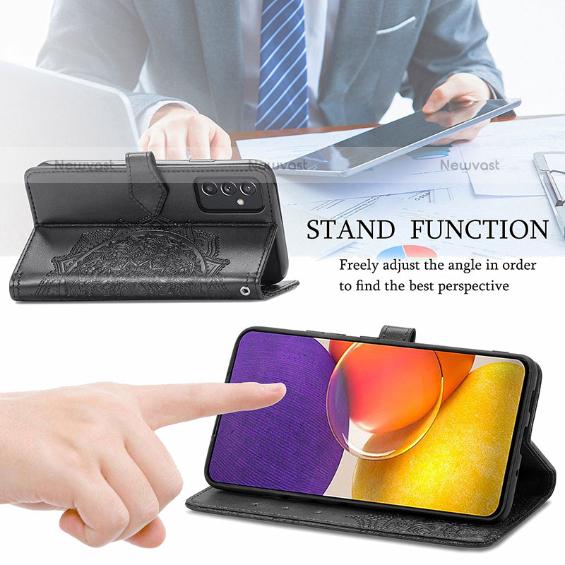 Leather Case Stands Fashionable Pattern Flip Cover Holder for Samsung Galaxy Quantum2 5G