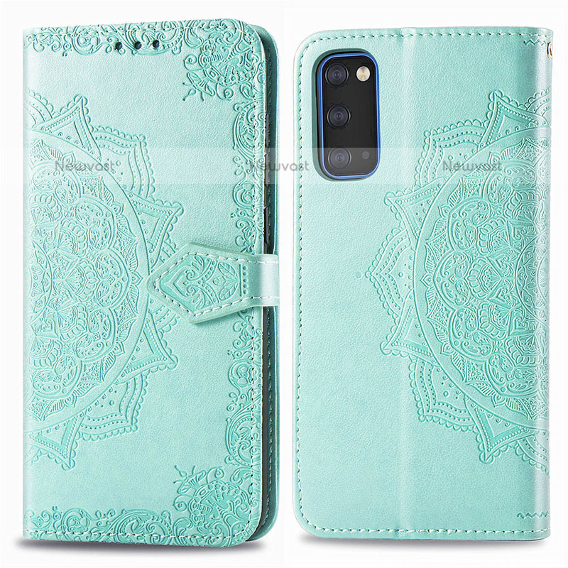 Leather Case Stands Fashionable Pattern Flip Cover Holder for Samsung Galaxy S20 5G