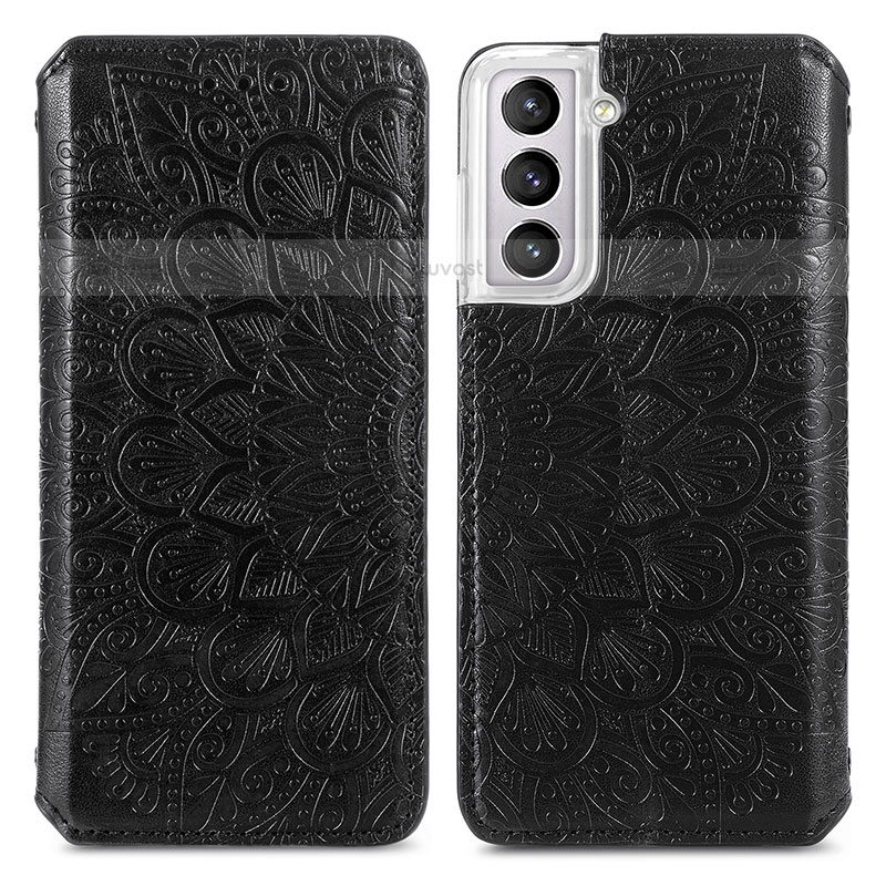 Leather Case Stands Fashionable Pattern Flip Cover Holder for Samsung Galaxy S21 5G