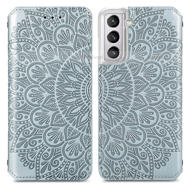 Leather Case Stands Fashionable Pattern Flip Cover Holder for Samsung Galaxy S23 Plus 5G