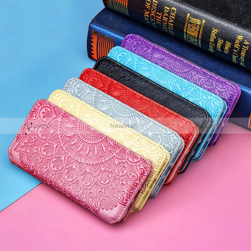 Leather Case Stands Fashionable Pattern Flip Cover Holder for Samsung Galaxy S24 Ultra 5G